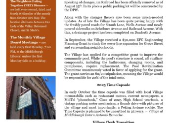 Village of Middleburgh Fall 2025 Newsletter