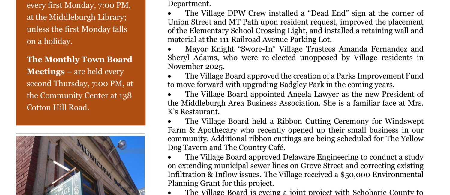 Winter 2026 Newsletter