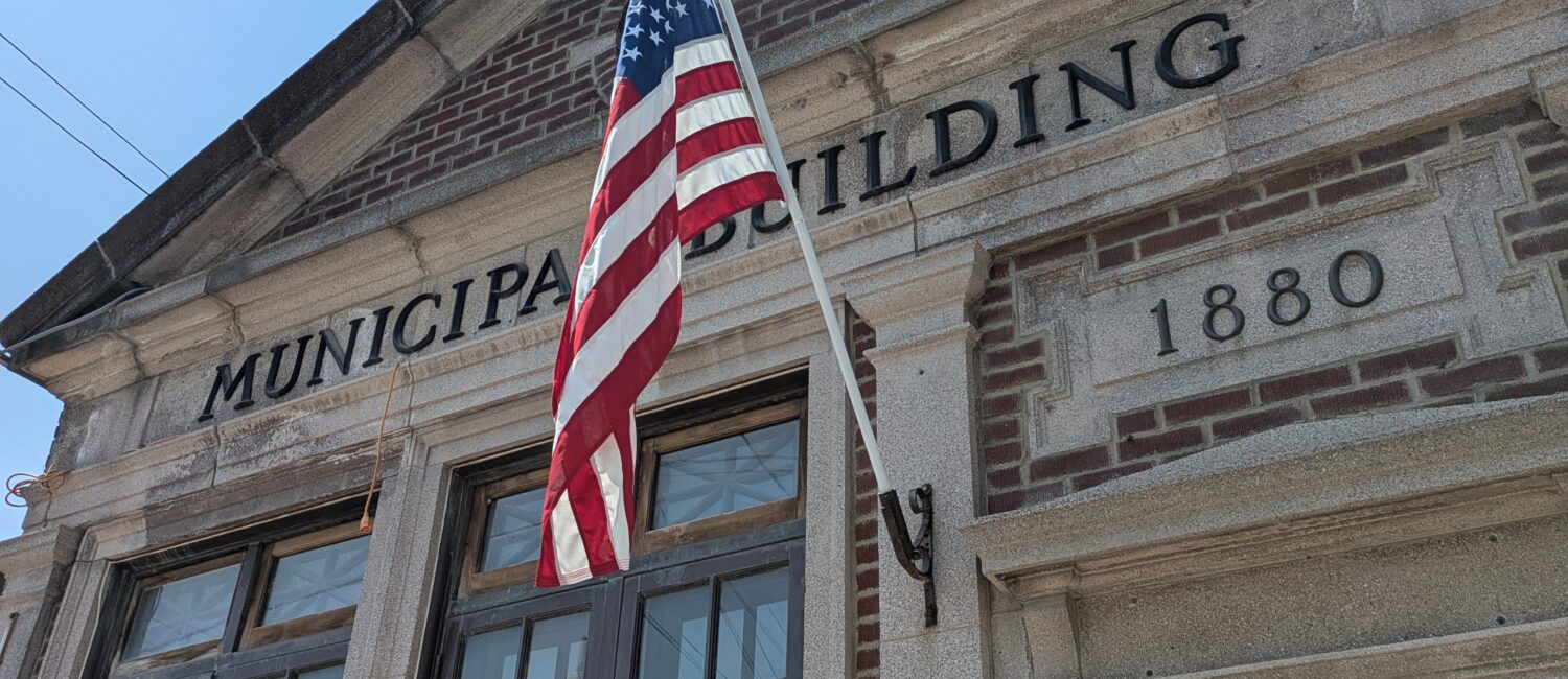 Village Hall American Flag